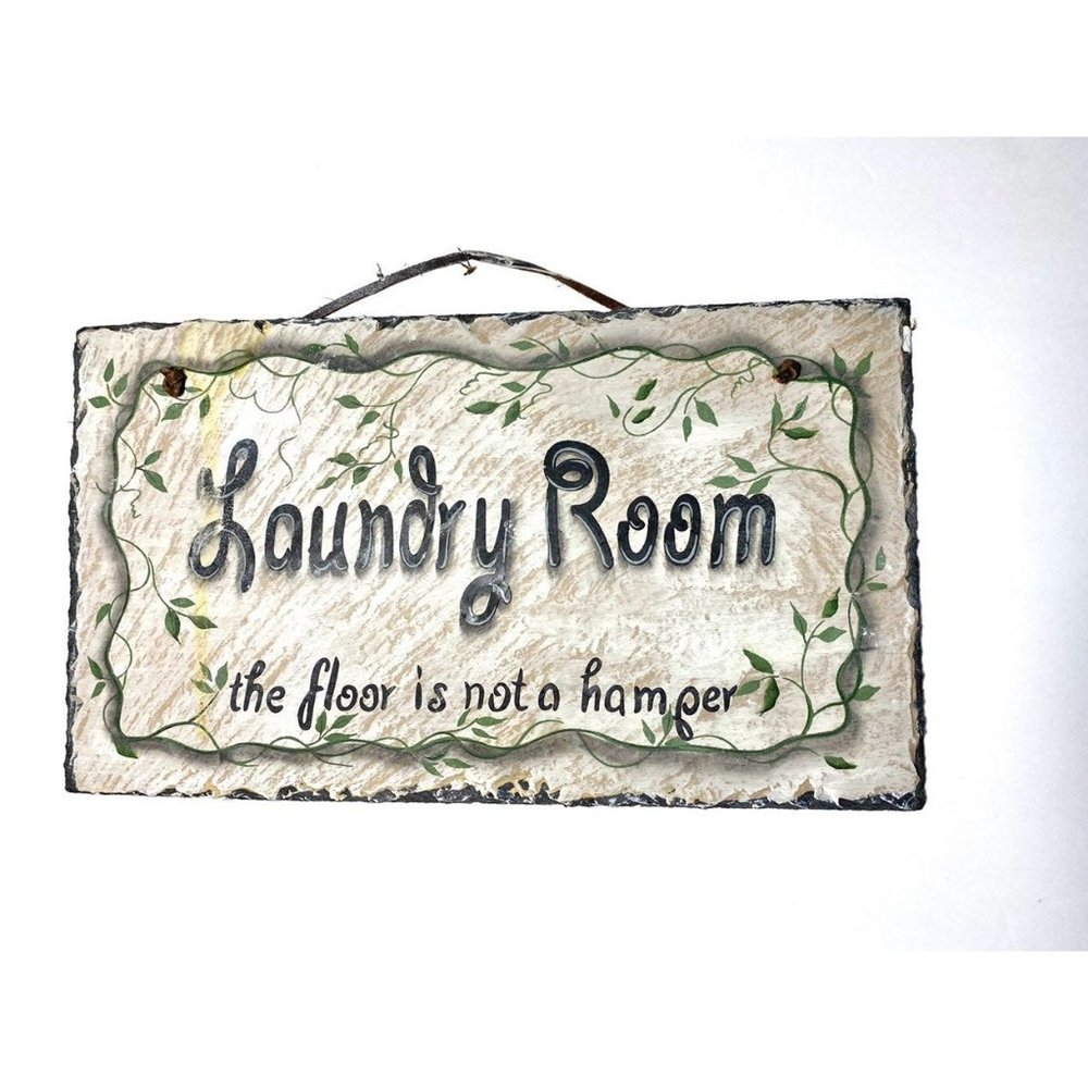 Rectangular Slate Laundry Room Sign - Picture 3 of 10